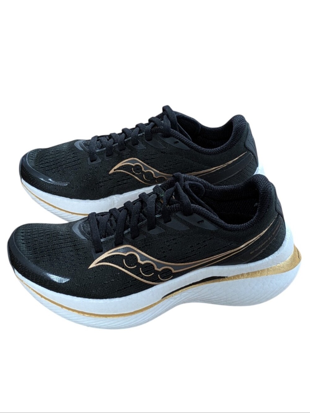 Saucony Endorphin Speed 3 Black Gold Running Shoes Size 7